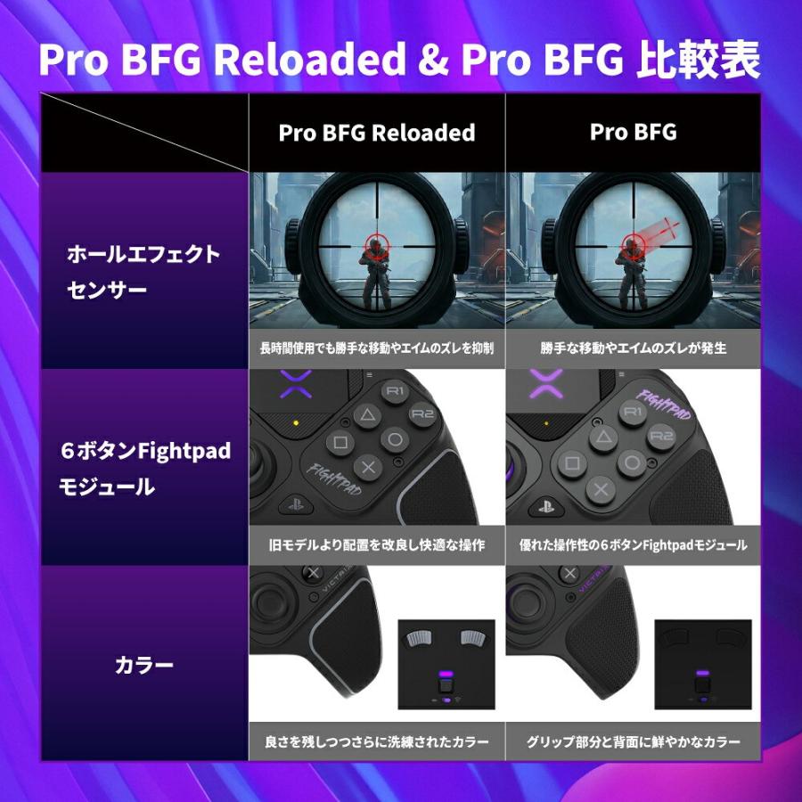 【新品アウトレット】 TURTLE BEACH Victrix Pro BFG ps5 ps4 PC コントローラー ホールエフェクトモジュールパック ブラックセットの画像