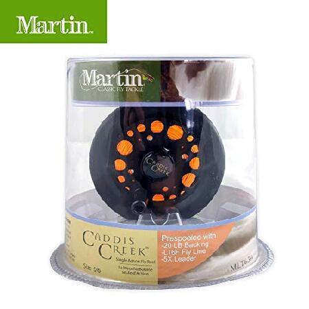 Martin Caddis Creek 6/5 シングルアクションフライフィッシングリール、強化アルミニウムスプールは20ポンドのバッキング、LT6Fフライラインと5Xリーダ並行輸入