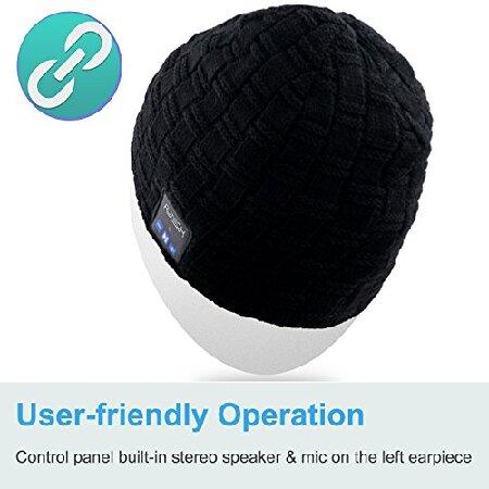 アームツイスト Qshell メンズ レディース アウトドア Bluetooth ステレオスピーカー付き音楽ビーニー帽子 ヘッドフォンマイクハンズフリー 充電式バッテリー セル携帯並行輸入