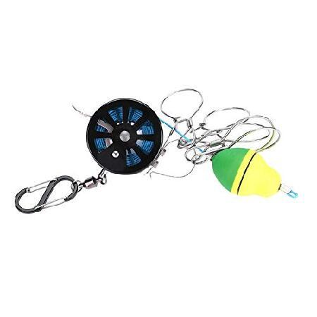 【公式通販】 VGEBY Fish Lock Buckle， 5 Snaps Fishing Stringer Clips with Reel Float PE Line Fishing Tackle Accessory(Blue-70#) Fishing Stringer並行輸入