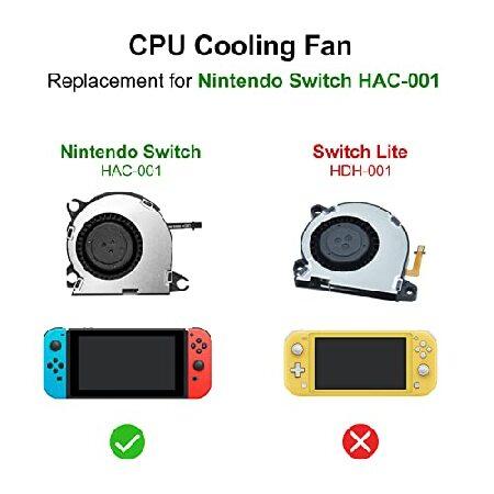 売り出し割引 S-Union 内部冷却ファン 交換用 Nintendo Switch NS HAC-001 2017 コンソール (サーマルペースト、ドライバー、ヘラ付き)並行輸入