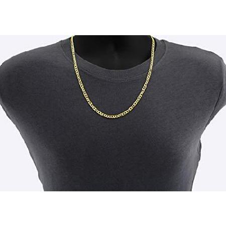 【値下げ・名盤】 Nuragold 10Kイエローゴールド 4.5mm キューバカーブリンクチェーンネックレス メンズ レディース ロブスタークラスプ 16インチ 18インチ 20インチ 22イ並行輸入 【FKP9978405245】(36270円)