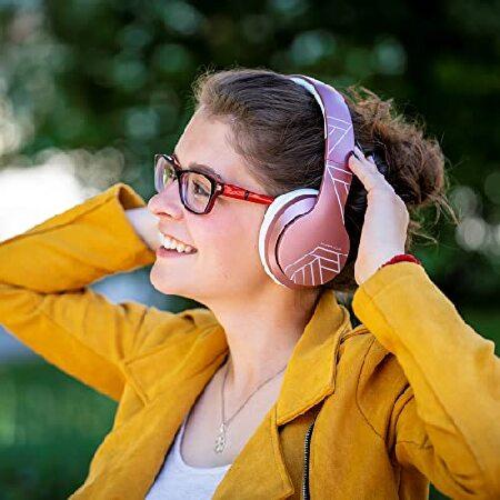 「人気アイテム」 PowerLocus Bluetooth Headphones Over Ear， Wireless Headset Deep Bass Hi-Fi Stereo， Soft Earmuffs， Foldable Headphone with Microphone for Cell 並行輸入