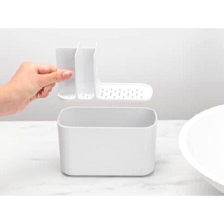 ショッピング買い Brabantia Renew Bathroom Caddy (White) - Compartments for Toothbrushes， Toothpaste， Soap etc - Nonslip Base and Drainage Holes並行輸入