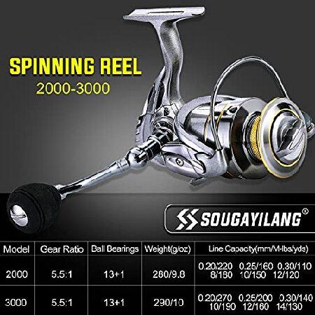 販売 Sougayilang Telescopic Fishing Pole with Spinning Reel Portable Fishing Rod Reel Combos -2.4M/7.89Ft並行輸入