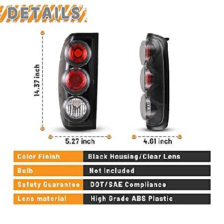 お得なまとめ買い AUTOWIKI Tail Lights compatible for Nissan Frontier 1998 1999 2000 2001 2002 2003 2004 Taillights Rear Lamps Assemblies 1 Pair並行輸入