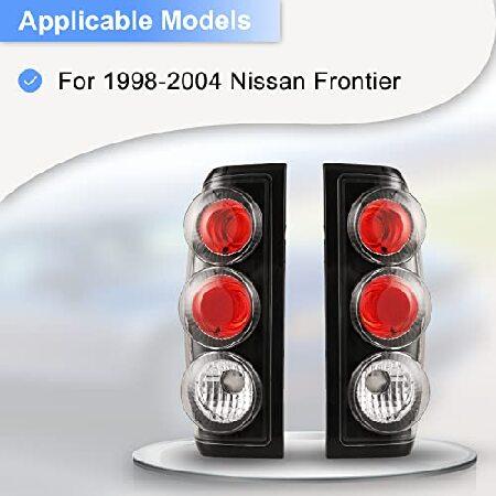 オモウマい店 ROXX Tail Light Replacement Compatible with 1998 1999 2000 2001 2002 2003 2004 Nissan Frontier Driver ＆ Passenger Side Taillights Cover with 並行輸入