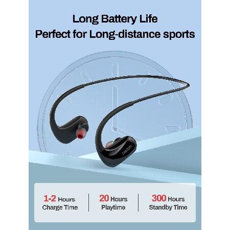 激安セールの通販 DACOM Bluetooth Headphones， Wireless Sport Earbuds with IPX7 Waterproof， 20H Playtime Running Neckband Bluetooth Headphones， Deep Bass Stereo 並行輸入