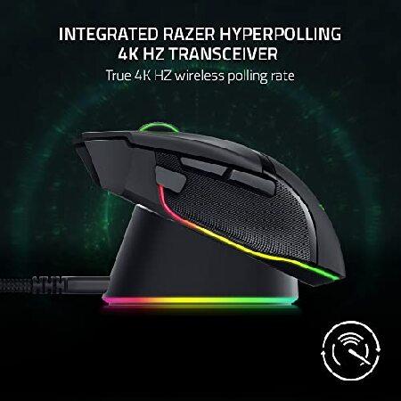 評判は Razer Mouse Dock Pro ワイヤレス充電パック付き: 磁気ワイヤレス充電 - 統合された HyperPolling 4K Hz トランシーバー - 滑り止めベース並行輸入