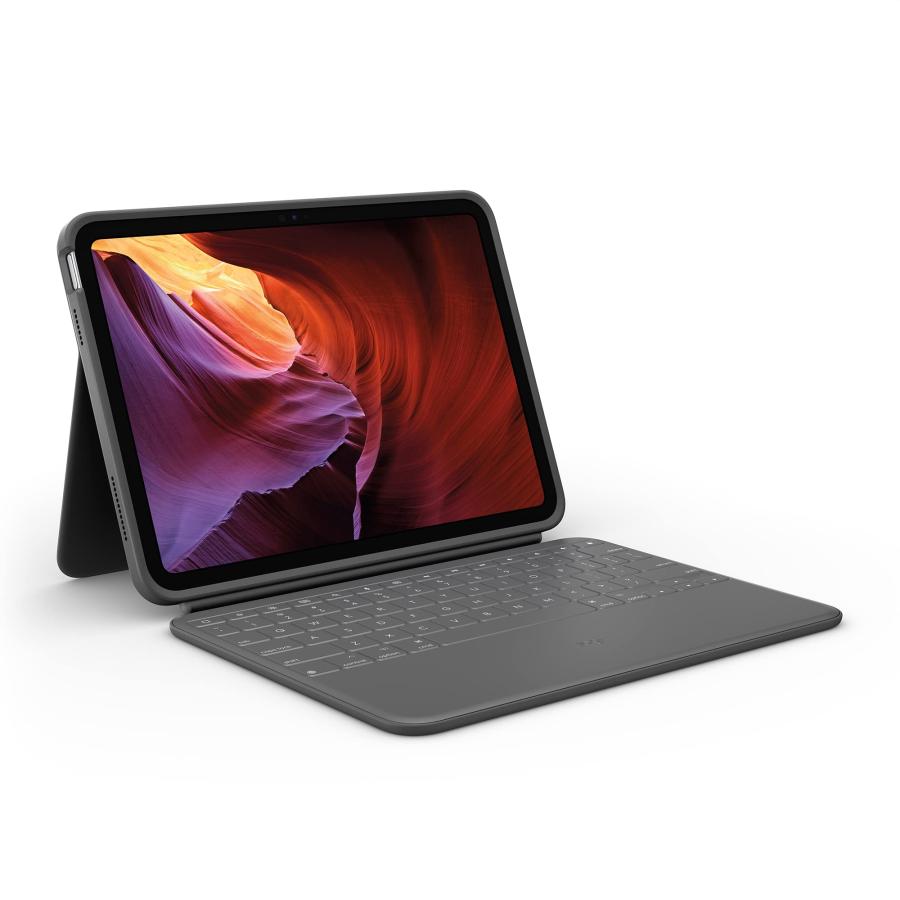 Logitech Rugged Folio for iPad (10th Generation) Protective Keyboard Case with Smart Connector and Durable Spill-Proof Keyboard - Graphite並行輸入｜turtletrade｜02