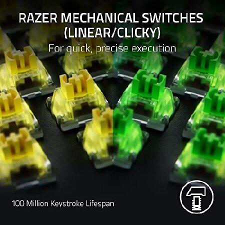 Razer BlackWidow V4 Pro メカニカルゲームキーボード ダブルショット ABSキーキャップ グリーンメカニカルスイッチ タクタイル＆クリッキー クロマRGB 並行輸入_1