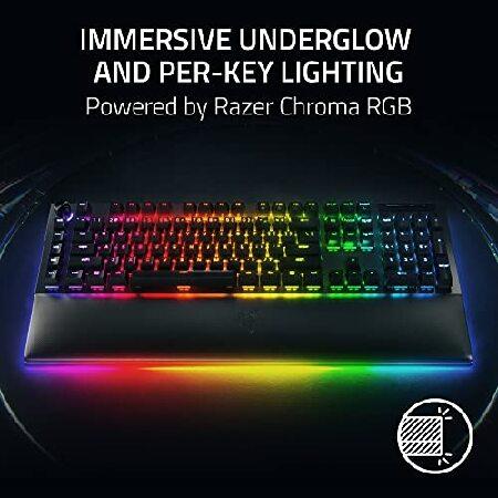 Razer BlackWidow V4 Pro メカニカルゲームキーボード ダブルショット ABSキーキャップ グリーンメカニカルスイッチ タクタイル＆クリッキー クロマRGB 並行輸入_2