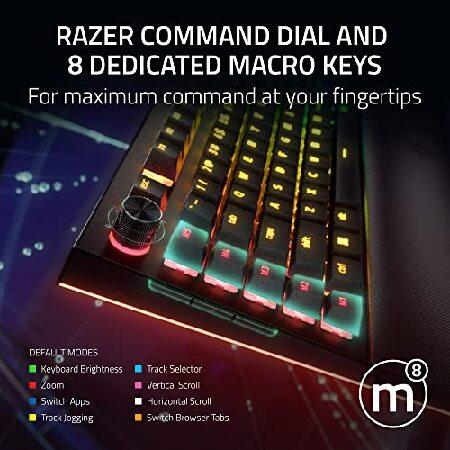 Razer BlackWidow V4 Pro メカニカルゲームキーボード ダブルショット ABSキーキャップ グリーンメカニカルスイッチ タクタイル＆クリッキー クロマRGB 並行輸入_3