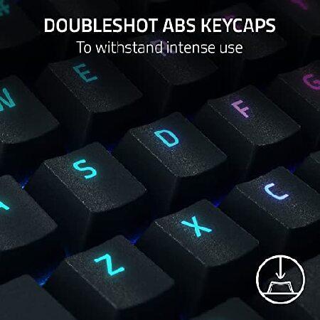 Razer BlackWidow V4 Pro メカニカルゲームキーボード ダブルショット ABSキーキャップ グリーンメカニカルスイッチ タクタイル＆クリッキー クロマRGB 並行輸入_5