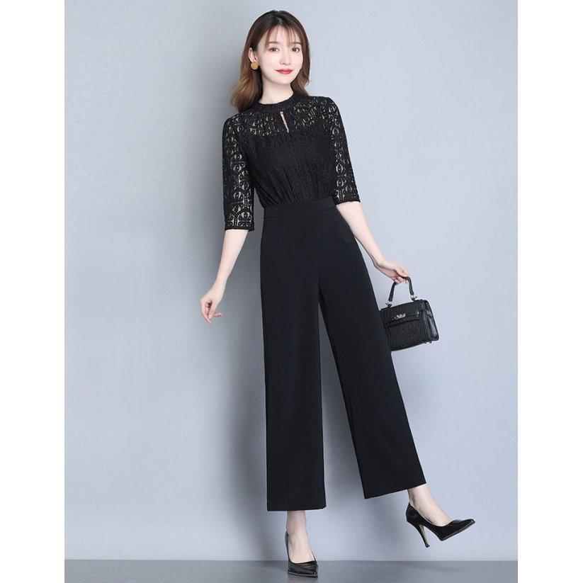 かっこいいパンツドレス 袖あり 結婚式 ドレス パンツ オールインワン パーティードレス パンツ 大きいサイズ 3l 4l 黒 お呼ばれ レース 代 30代 40代 Bat13 01ff3 ツルタテ屋 通販 Yahoo ショッピング