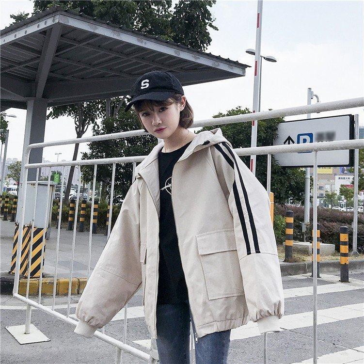 ファッション サントスピンク 原宿系ファッション 韓国ファッション マウンテンパーカー レディース 大きいサイズ アウター ブルゾン ジャンパー オーバーサイズ ライン 秋 冬 Tpuqd48bs8 Gastonvaira Com Ar