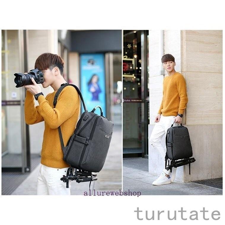 カメラバッグ リュック カメラ女子 おしゃれ 男女兼用 カメラリュック 一眼レフ フルサイズ 女子 シンプル リュックサック パソコン収納ポケット カメラ Tur615 ツルタテ屋 通販 Yahoo ショッピング