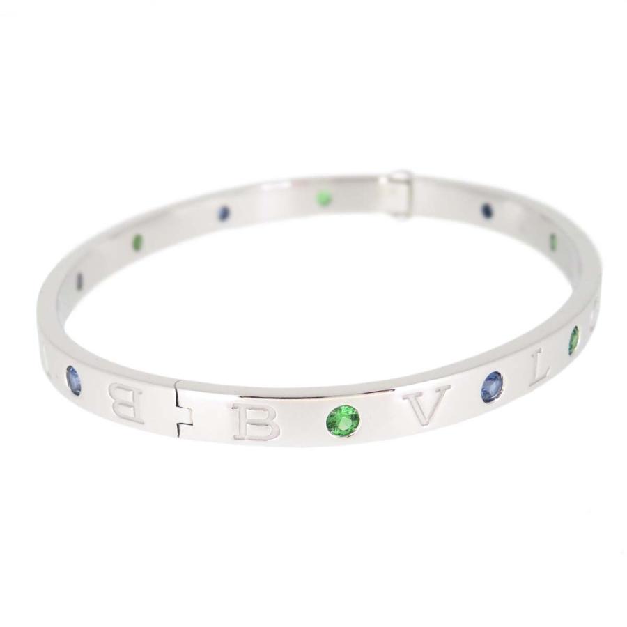 ブルガリ ブルガリブルガリ ブレスレット L 19 サファイア グリーンガーネット ホワイトゴールド Au750 K18wg ロゴ バングル メンズ ジュエリー つるや質店 通販 Yahoo ショッピング