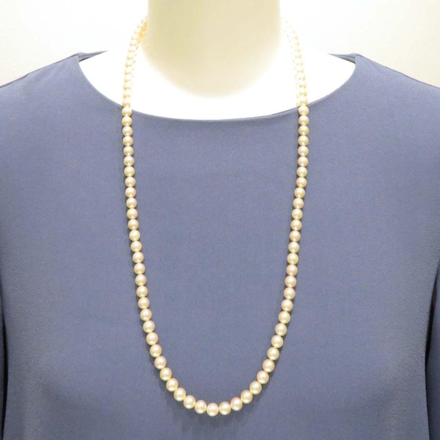 ミキモト アコヤパール ロング ネックレス 75cm 5mm あこや 真珠 ホワイトゴールド K14wg パーティ レディース ジュエリー つるや質店 通販 Yahoo ショッピング