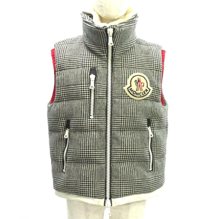 モンクレール Bastien ボア ダウンベスト Bastien 千鳥格子 モンクレールジャパン ロゴ ワッペン 25 メンズ 中古 アパレル 1304 つるや質店 通販 Yahoo ショッピング