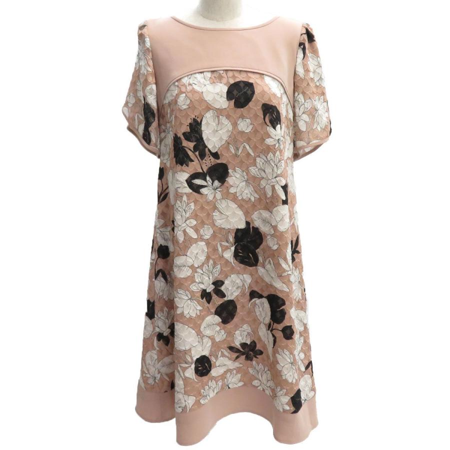 トゥー ビー シック フラワー プリント 切替 ワンピース 花柄 半袖 レース W5j18 784 12 レディース アパレル 1338 つるや質店 通販 Yahoo ショッピング