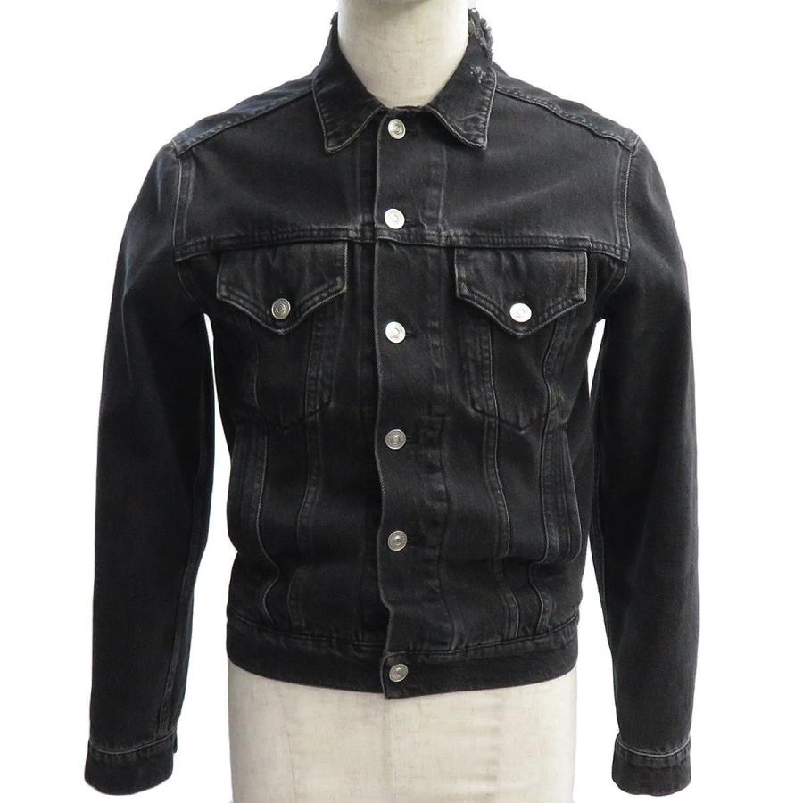 コンビニ受取対応商品 バレンシアガ クラッシュ加工 デニム ジャケット Gジャン ダメージ加工 メンズ アパレル 最安値挑戦 Cantinhoalgarvio Com