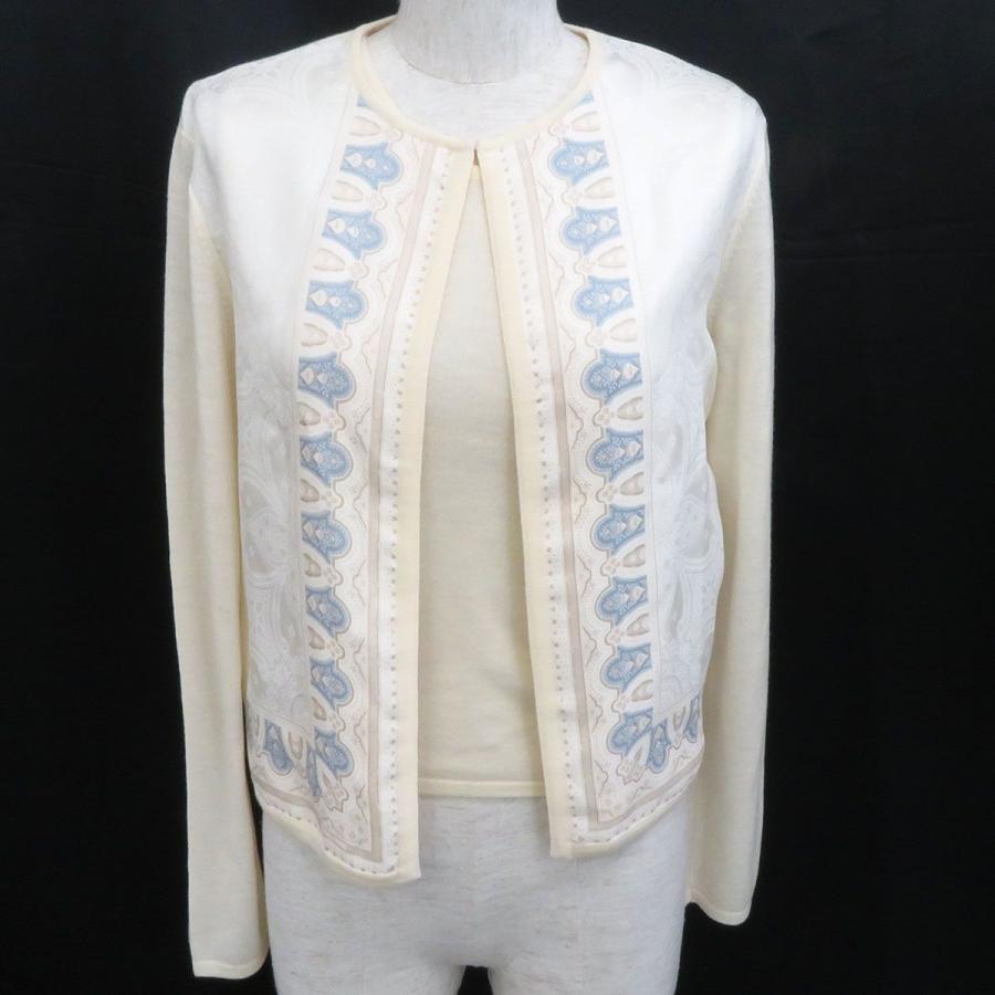 最新コレックション エルメス ニット 切替 シルク アンサンブル カーディガン ノースリーブ レディース アパレル 交換無料 Www Cepici Gouv Ci