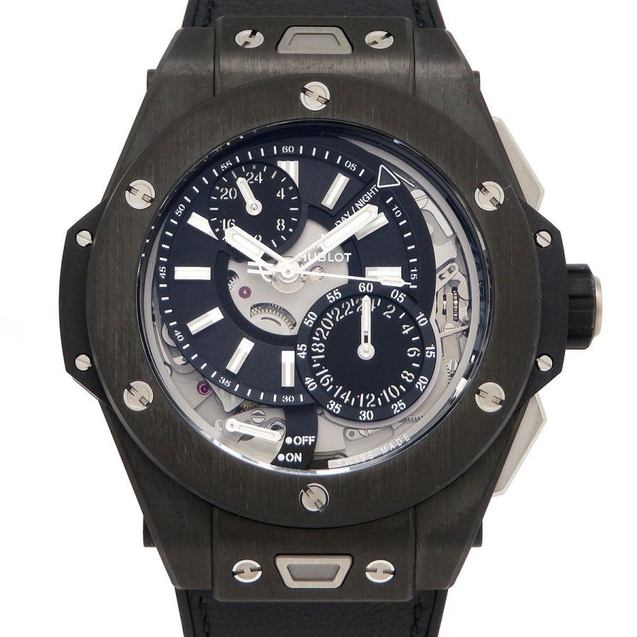 おすすめ  カーボン GMT アラームリピーター ビッグ・バン ウブロ メンズ 【時計】 手巻 YOSHIDA100周年モデル 箱付 腕時計