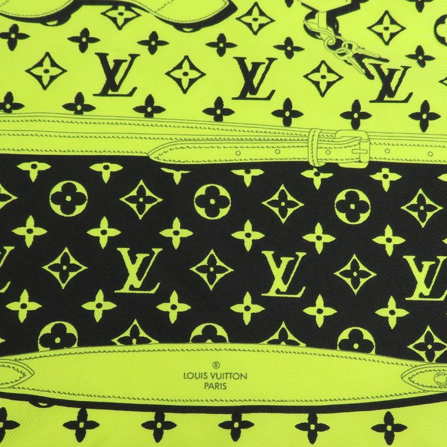 激安正規 ルイヴィトン カレ アパレル 美品 レディース シルク ジョーヌフルオ ネオン Lv スカーフ コンフィデンシャル モノグラム バンダナ スカーフ Www Familibase Ie