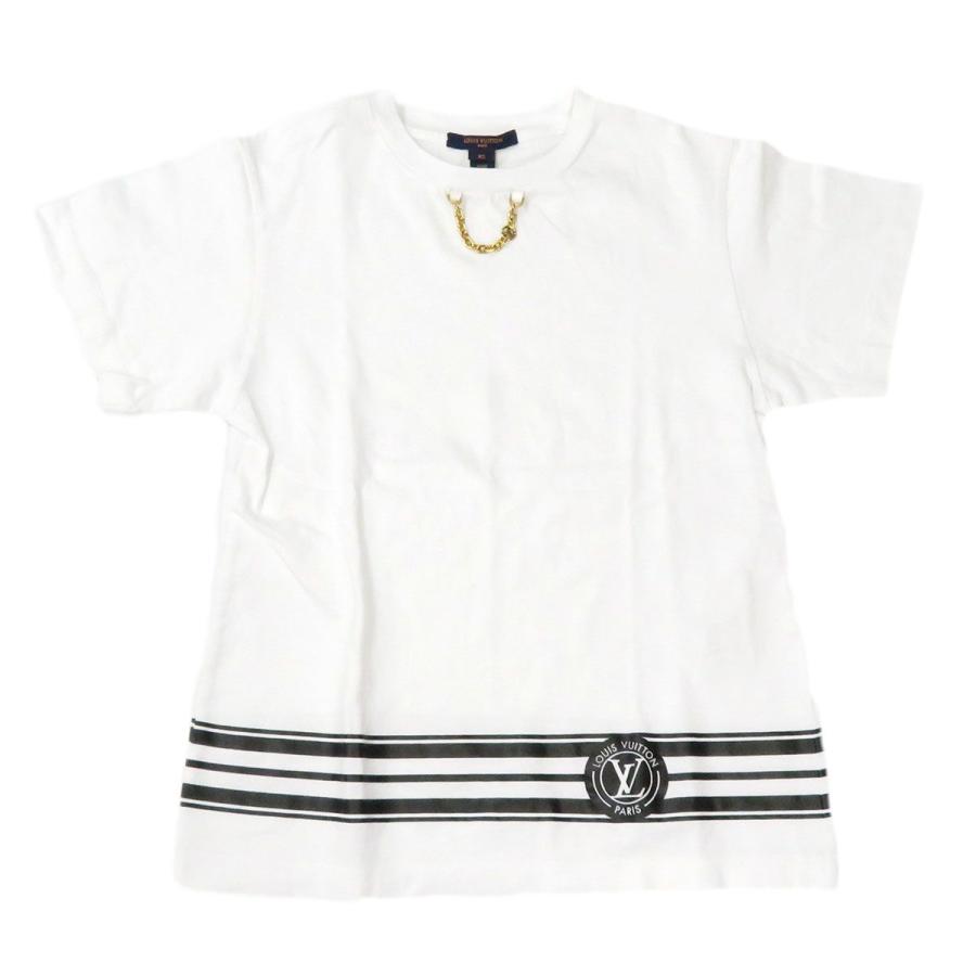無地・新色登場！ ルイヴィトン LV ストライプ ロゴ チェーン Tシャツ