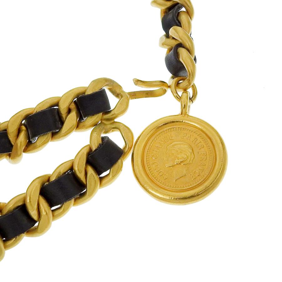 値下げ】【値下げ】シャネル ココマーク マドモアゼル 2連 チェーン