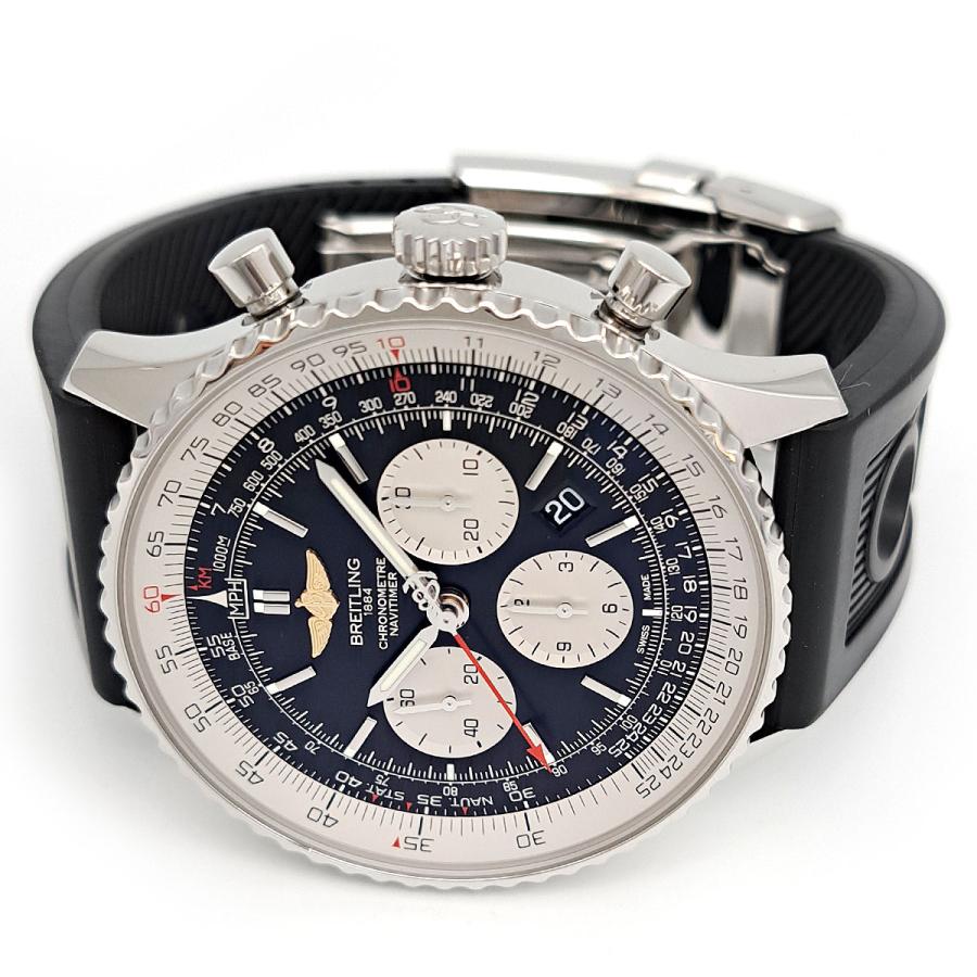 ブライトリング ナビタイマー B01 クロノグラフ 46  AB0127 自動巻き ステンレススティール メンズ BREITLING 中古 【時計】｜turuya783｜02