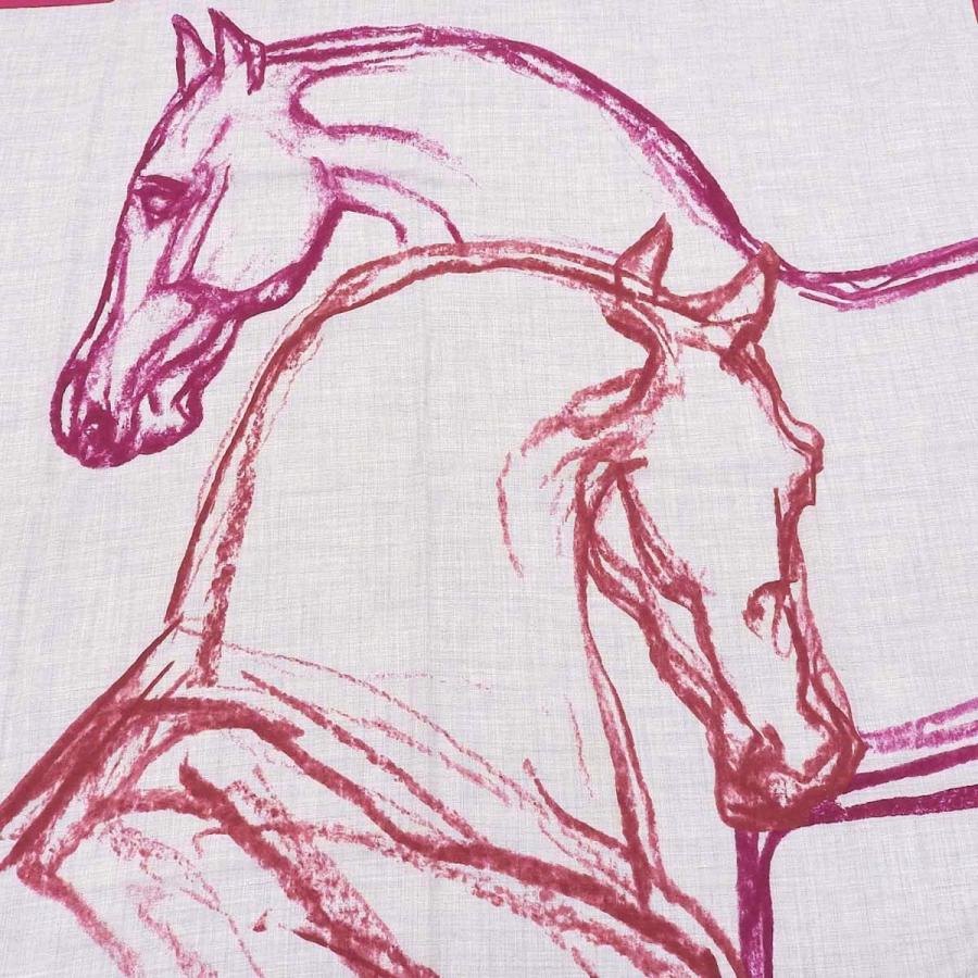 エルメスカシミアシルク草原の馬カレ140 - ストール・ショール