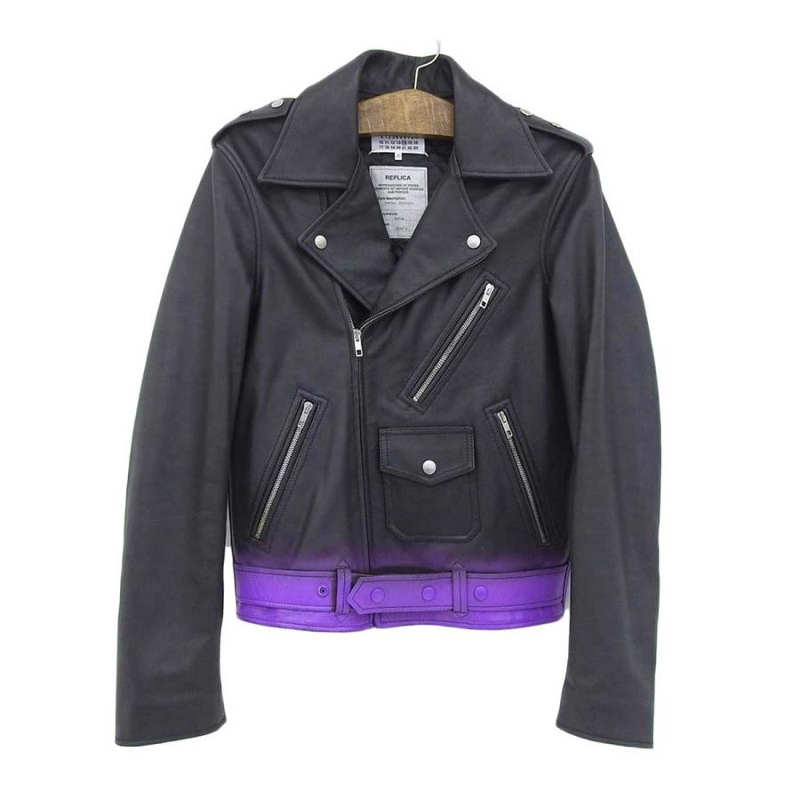 メゾンマルジェラ ダブル ライダースジャケット S30AM0379 メンズ 