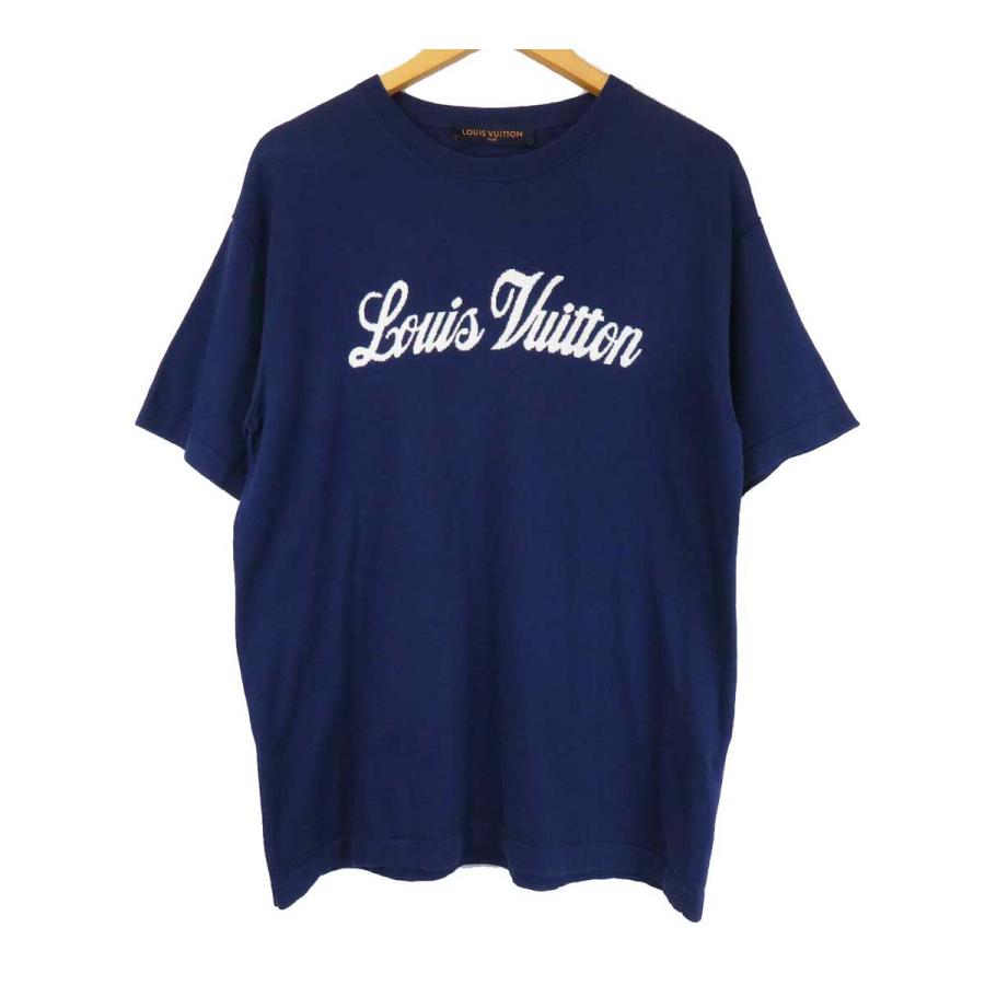 Louis Vuitton ロゴパターン Tシャツ ネイビー Louis Vuitton ロゴパターン Tシャツ ネイビー