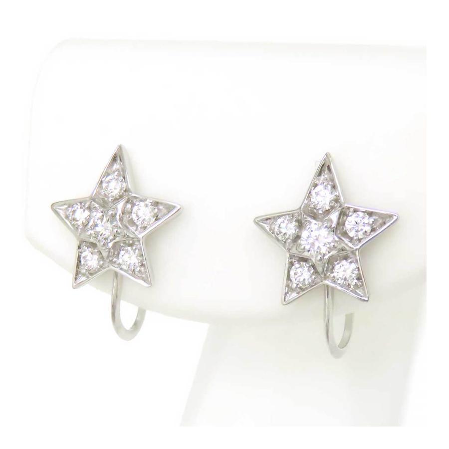 シャネル コメット ダイヤモンド イヤリング J0464 750 (K18WG  