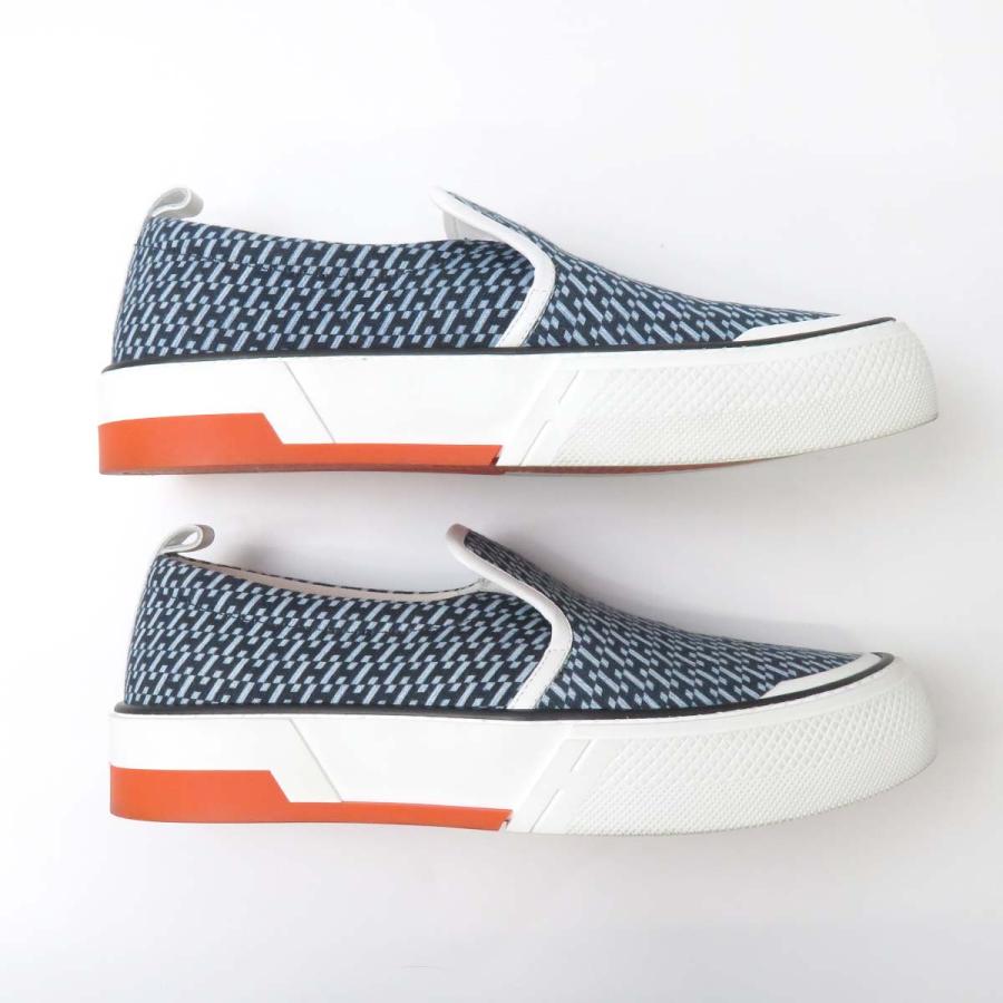 エルメス グリス スニーカー メンズ ブルー HERMES 中古 【アパレル 