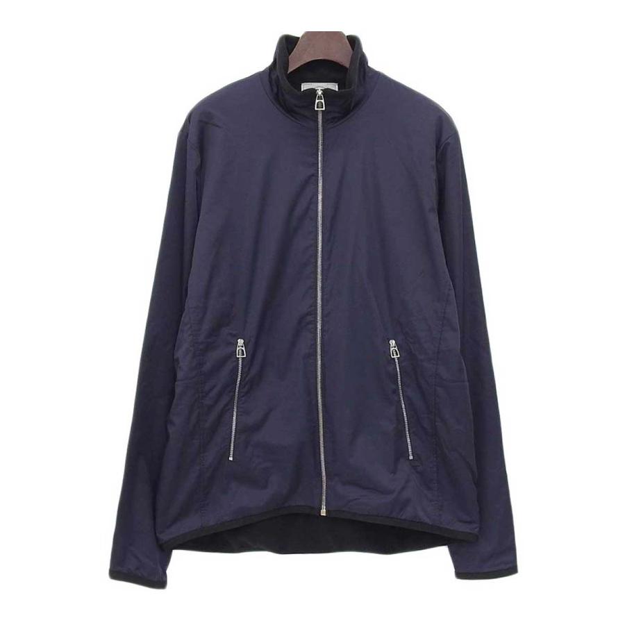 美品　HERMES エルメス　フリース ブルゾン　ジャケット　 ネイビー 美品HERMES エルメスフリース ブルゾンジャケット ネイビー