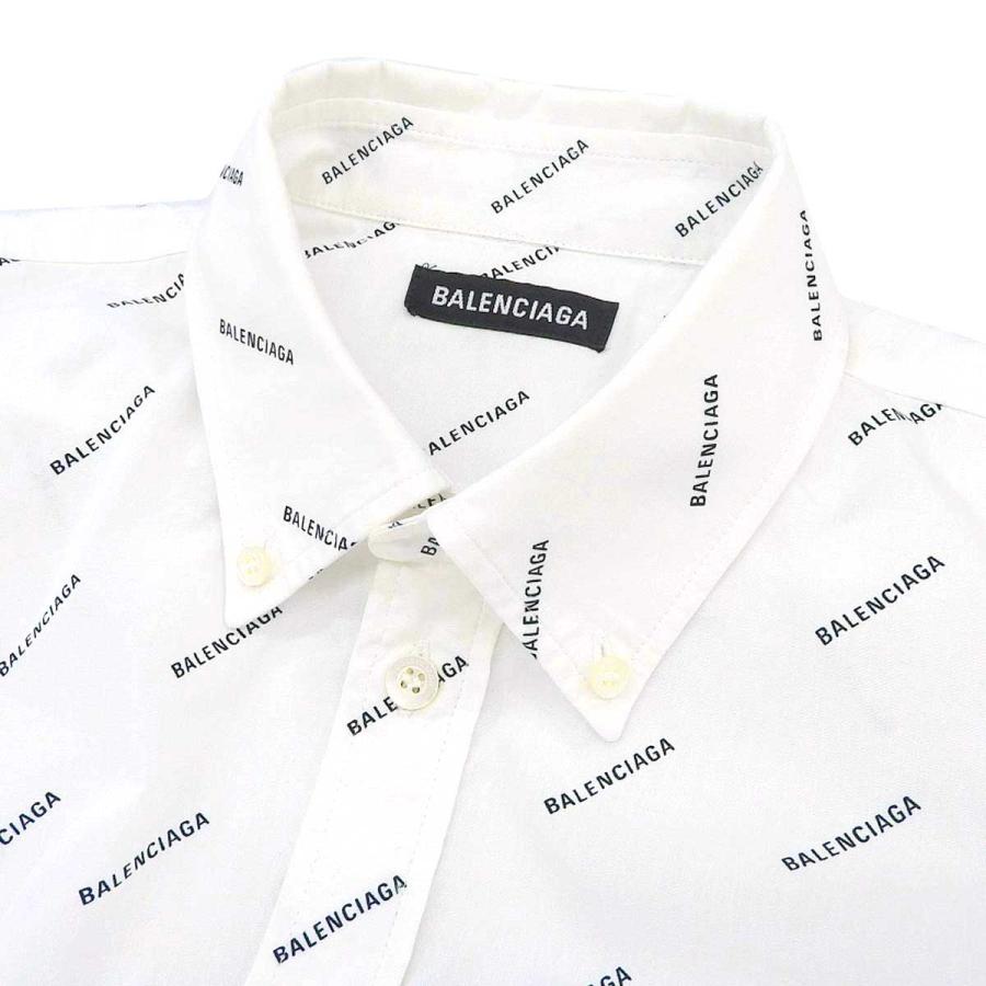 バレンシアガ オールオーバーロゴ ロングスリーブ シャツ 534333  
