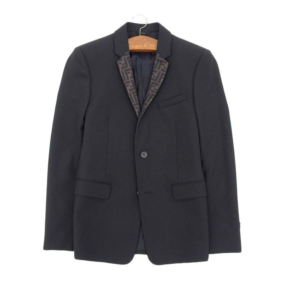 FENDI フェンディ FFロゴ テーラードジャケット FJ0567 A9N1 FENDI フェンディ FFロゴ テーラードジャケット FJ0567 A9N1