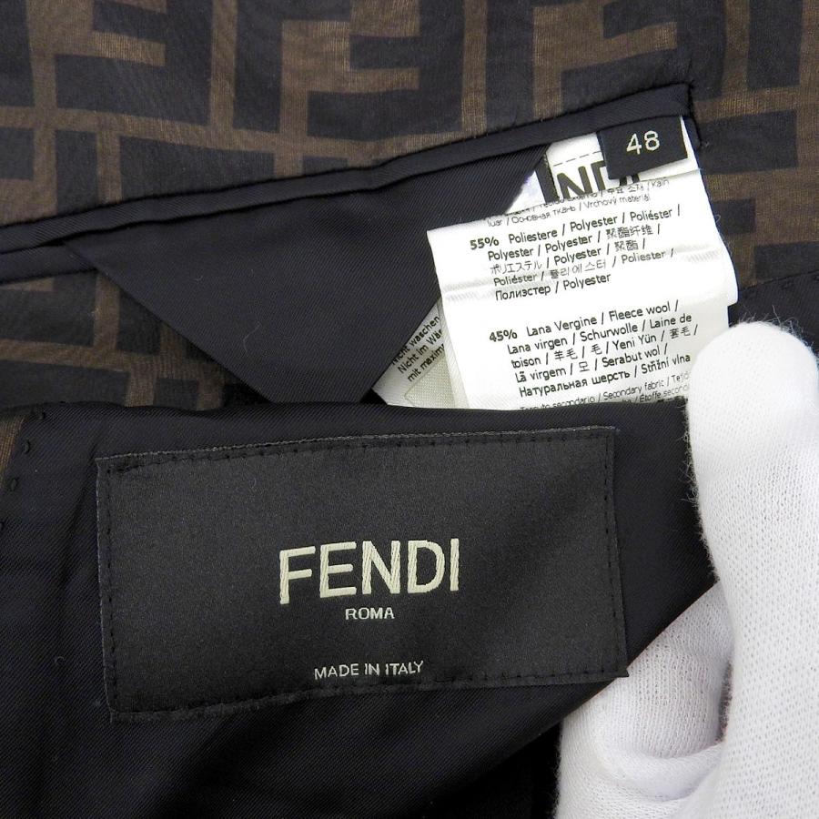 FENDI フェンディ FFロゴ テーラードジャケット FJ0567 A9N1 FENDI フェンディ FFロゴ テーラードジャケット FJ0567 A9N1