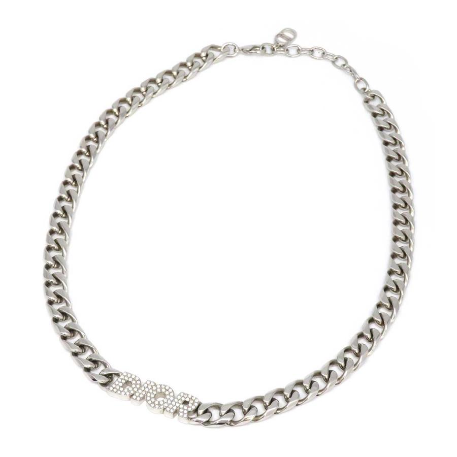 ディオール イタリック チェーンリンク ネックレス メタル ライン  