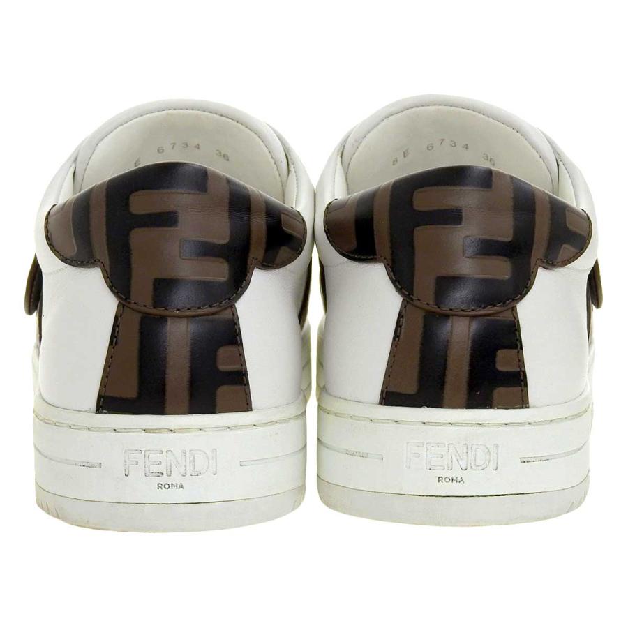 FENDI フェンディ FF レザー スニーカー 8E6734 レディース ホワイト 