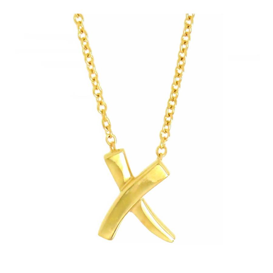 ティファニー キス ネックレス 750 (K18YG) レディース TIFFANY&Co 