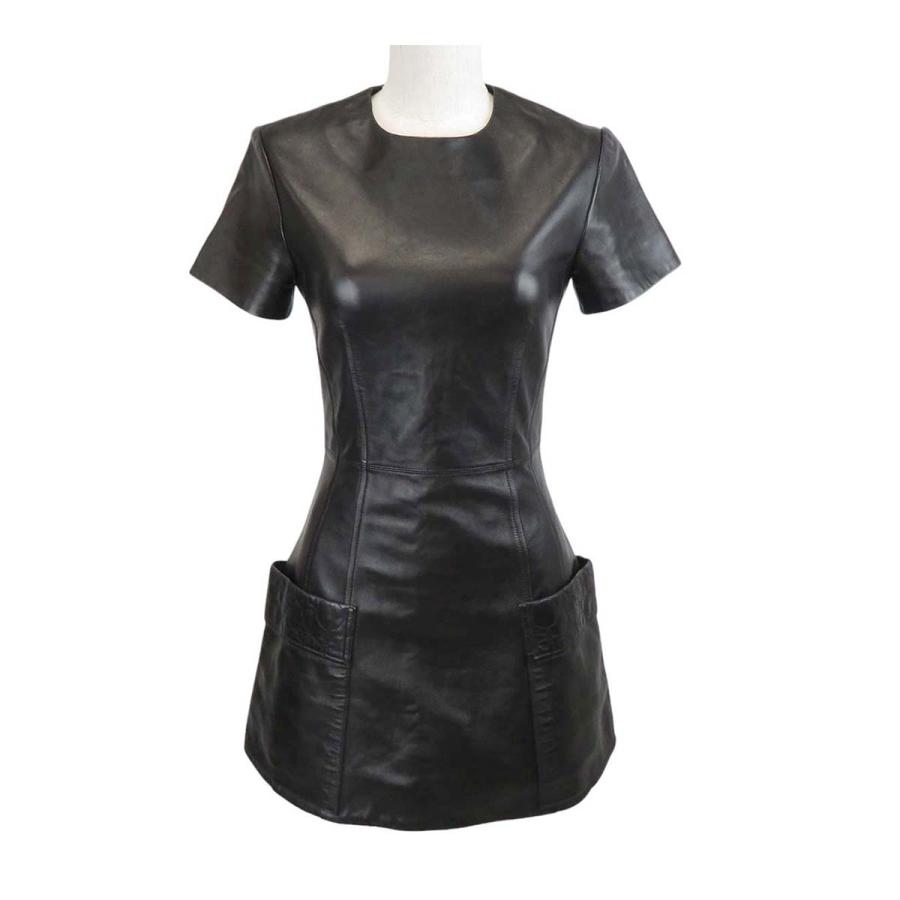 ルイヴィトン ラム レザー ミニ ワンピース モノグラム レディース  