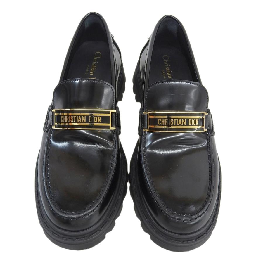 ディオール Dior Code ローファー レディース ブラック 中古 ディオール Dior Code ローファー レディース ブラック 中古