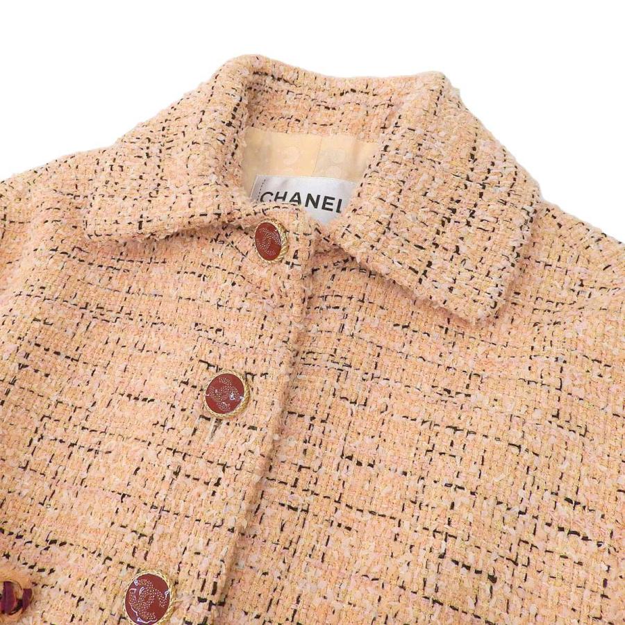 CHANEL シャネル ココマーク ツイード ジャケット P70084V61774 CHANEL シャネル ココマーク ツイード ジャケット P70084V61774