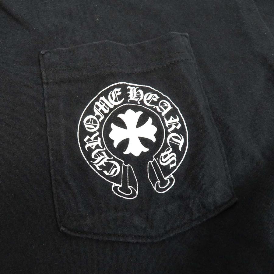 クロムハーツ アメリカンフラッグ プリント Tシャツ メンズ ブラック 