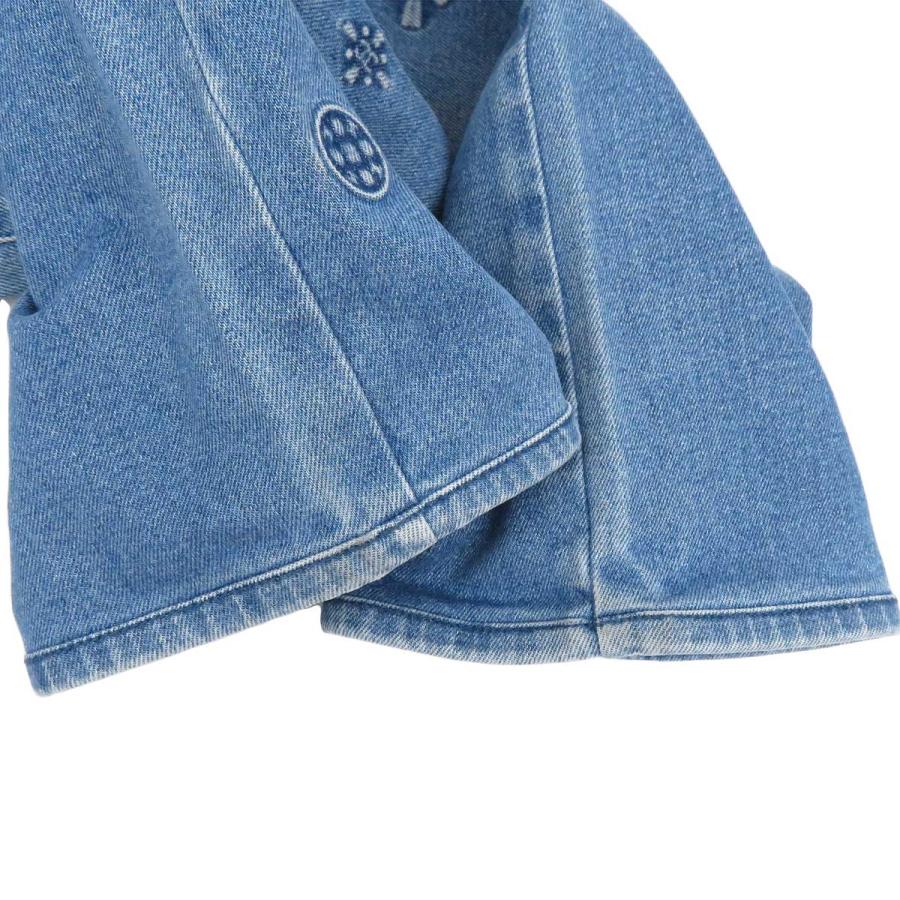 CHANEL シャネル ココマーク カメリア エンボス加工 デニムパンツ 