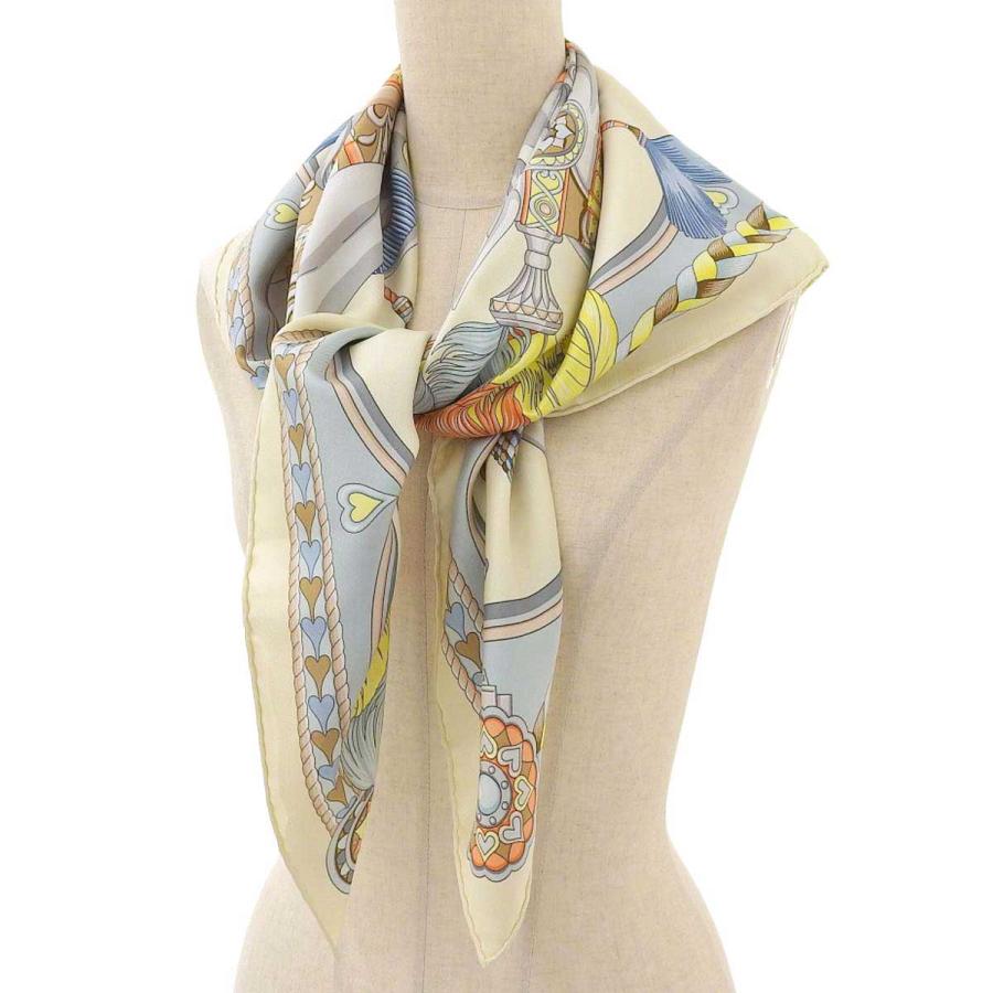 HERMES エルメス カレ90 HARNAIS DE COEUR アルネ ドゥ クール 